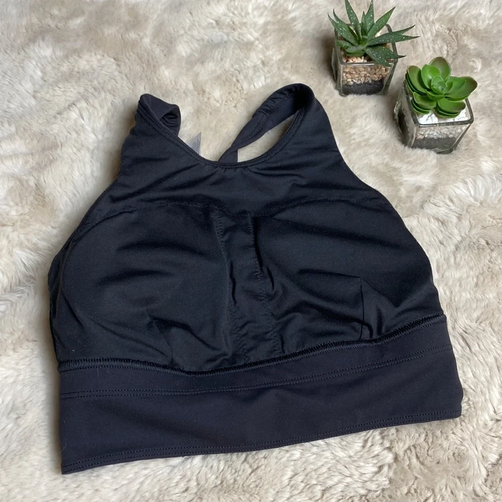 Lululemon Wunder Train Long-Line Bra Black Size 4